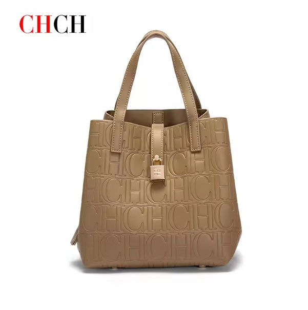 CHCH Women's Matryoshka Locked Hobo Bucket Bag