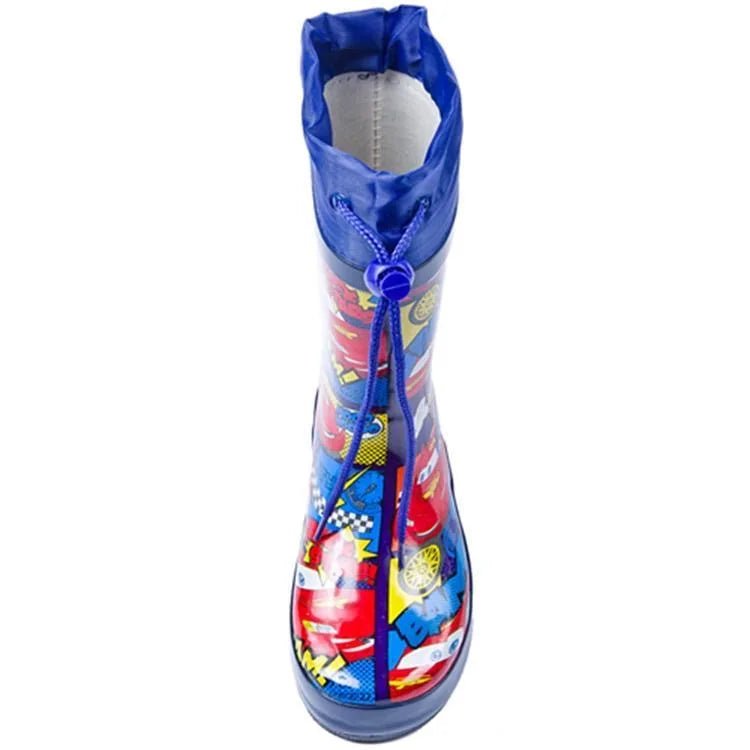 Kids Cartoon Cars Non - Slip Rain Boots - itzy bitsy