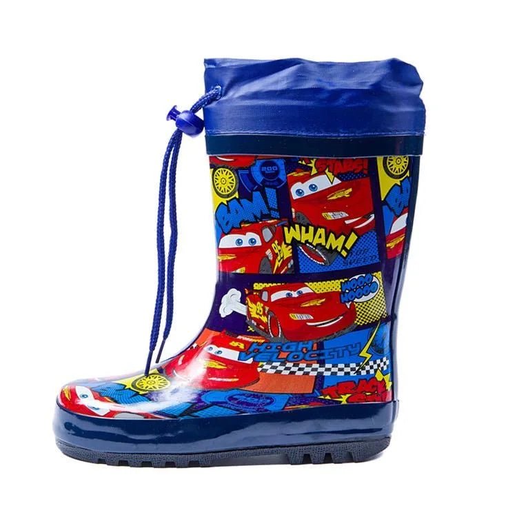 Kids Cartoon Cars Non - Slip Rain Boots - itzy bitsy