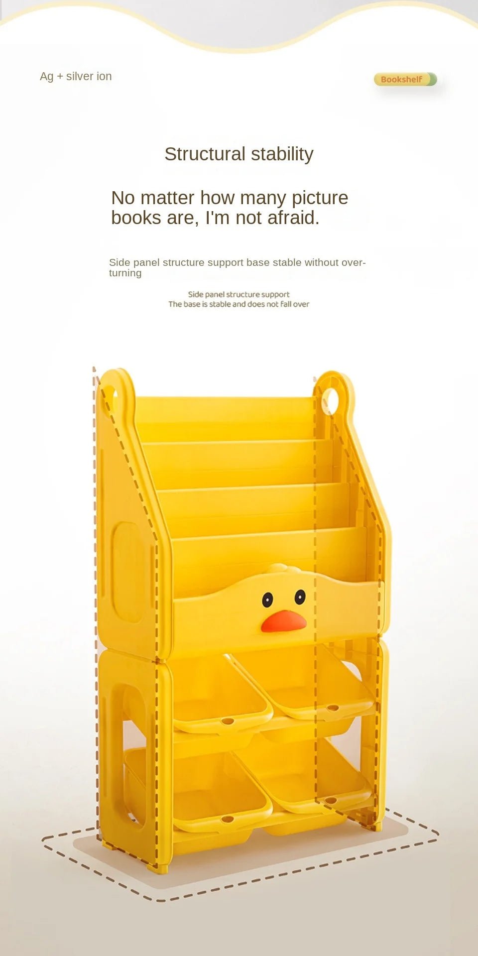 Kids Cute Book Shelving and Organizer - itzy bitsy