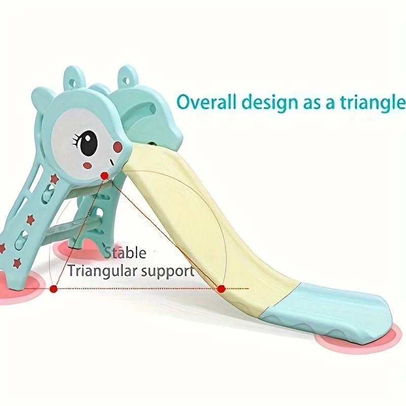 Kids Freestanding Slides with Basketball Hoop - itzy bitsy