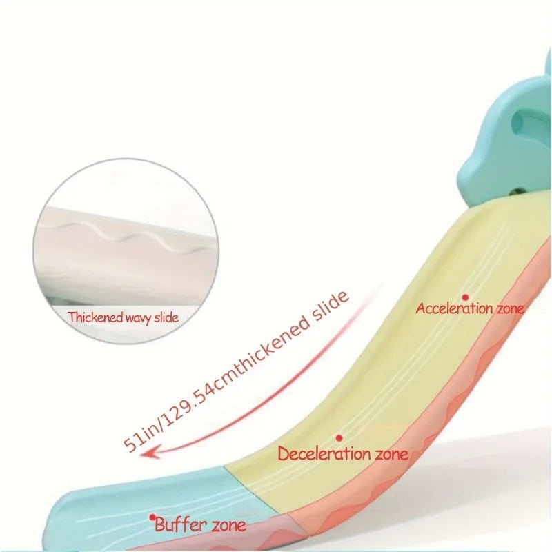 Kids Freestanding Slides with Basketball Hoop - itzy bitsy