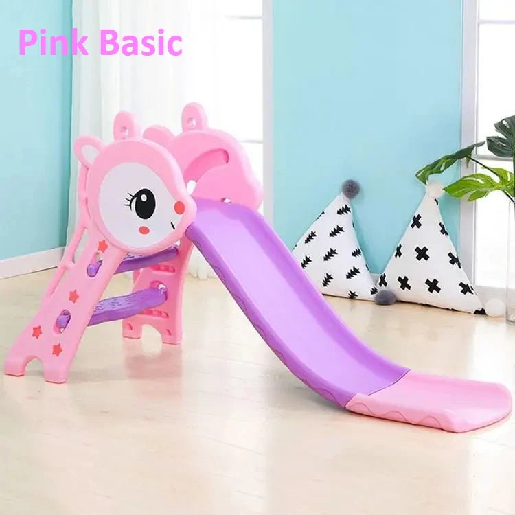 Kids Freestanding Slides with Basketball Hoop - itzy bitsy