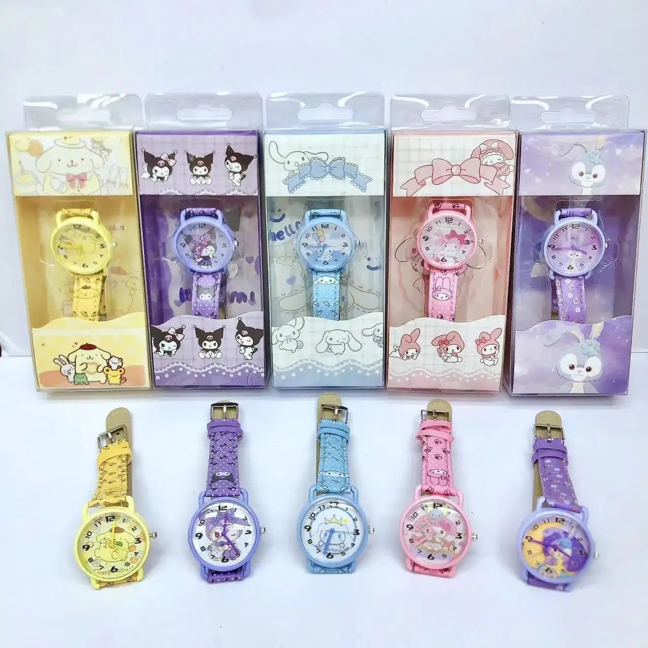 Kids Melody Hello Kitty Cinnamoroll PomPom Watch - itzy bitsy