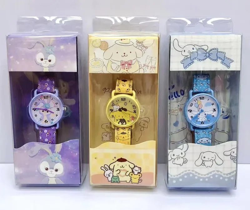 Kids Melody Hello Kitty Cinnamoroll PomPom Watch - itzy bitsy