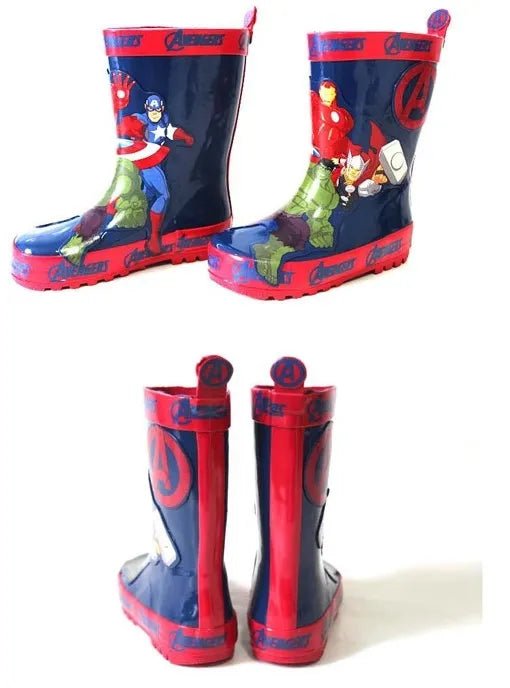 Kids Non - Slip Avenger Rain Boots - itzy bitsy