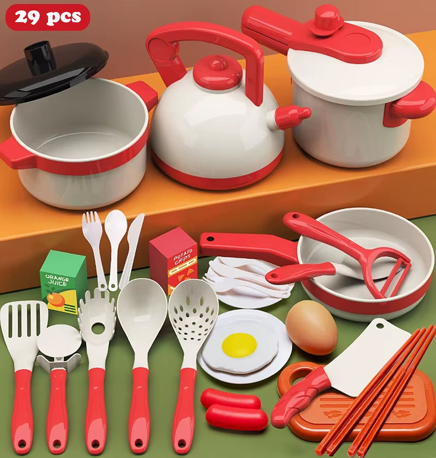 Kitchen Accessories Pretend Playset - itzy bitsy