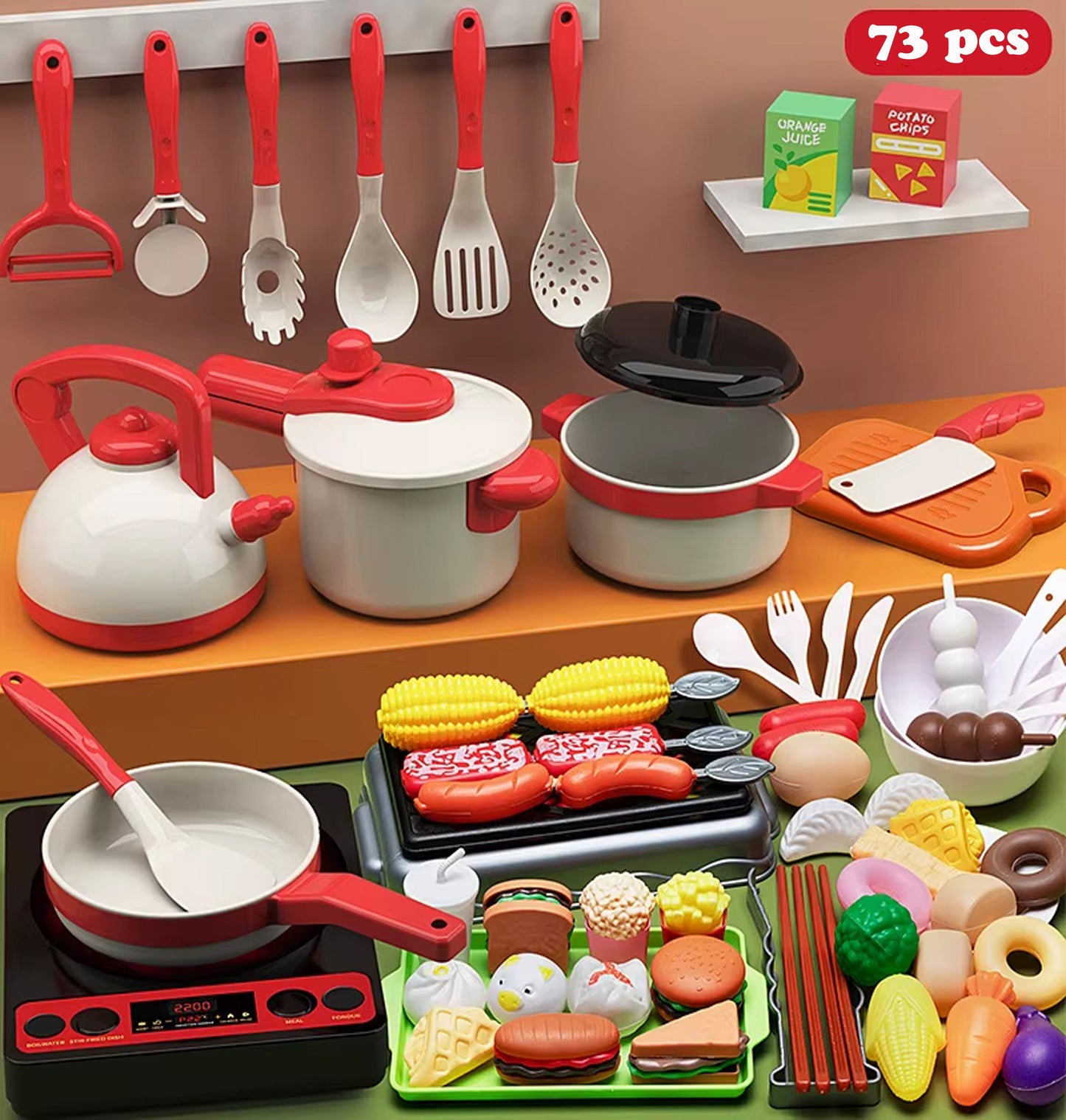 Kitchen Accessories Pretend Playset - itzy bitsy