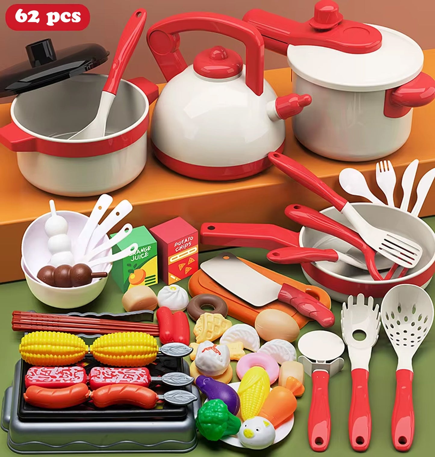 Kitchen Accessories Pretend Playset - itzy bitsy
