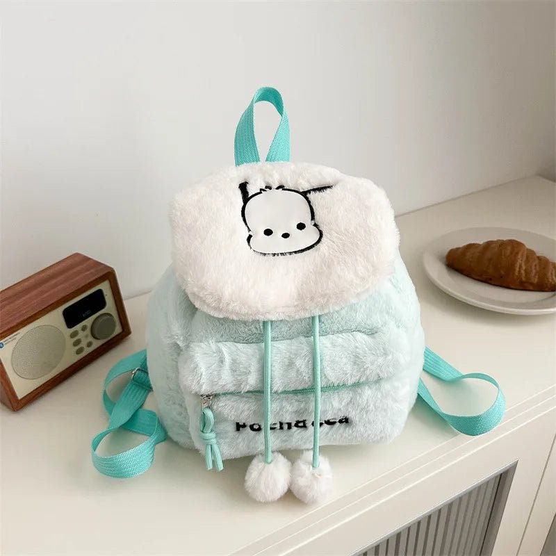 Kitty & Friends Embroidered Plush Backpack - itzy bitsy