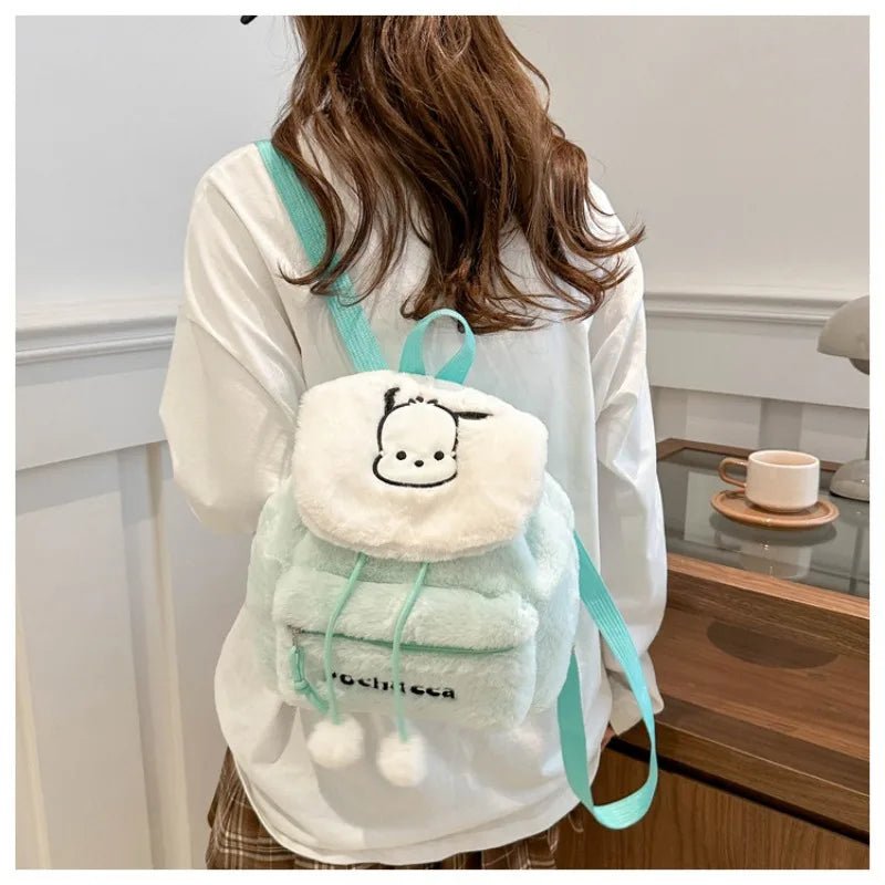 Kitty & Friends Embroidered Plush Backpack - itzy bitsy