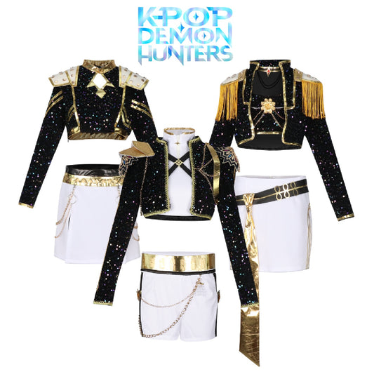 Adult K-Pop Demon Hunters Rumi Mira Zoey Cosplay Costume Set