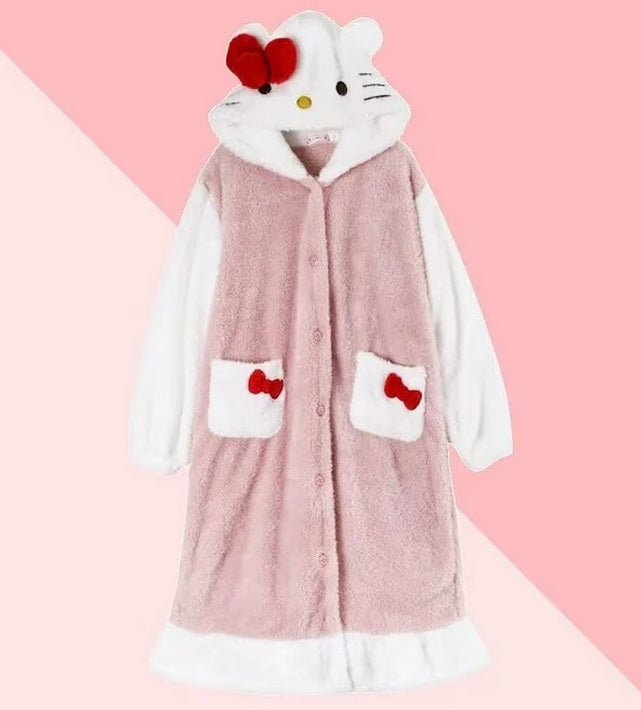 KT Soft & Thick Coral Velvet Robe - itzy bitsy