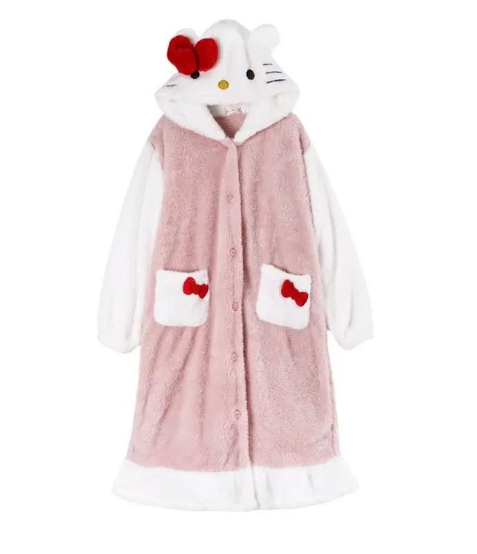 KT Soft & Thick Coral Velvet Robe - itzy bitsy