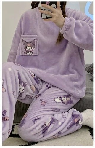 Kuromi Plush Pajama Sets - itzy bitsy