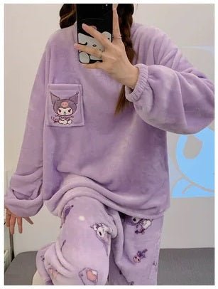 Kuromi Plush Pajama Sets - itzy bitsy