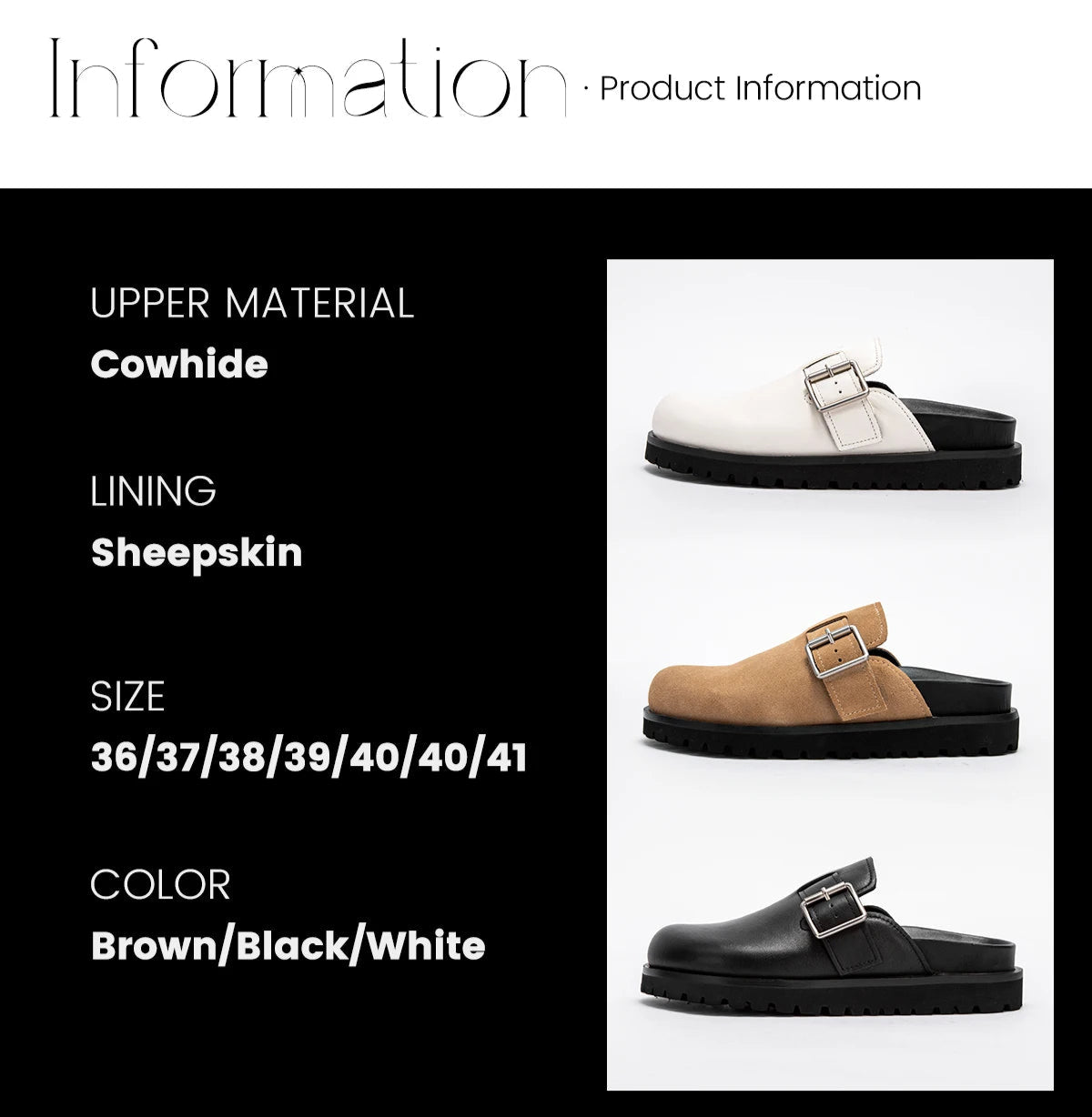 Leather Versatile Women's Mule - itzy bitsy