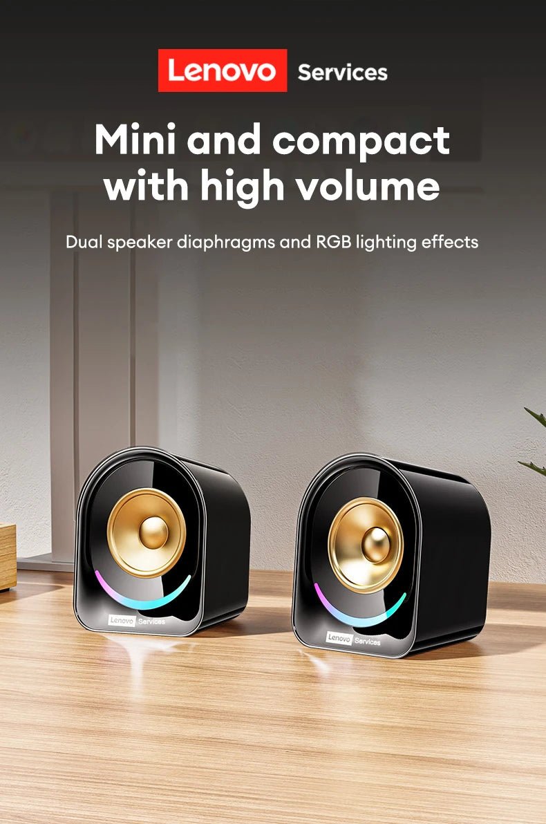 Lenovo A02 Audio Player Wireless Bluetooth Speaker HIFI Surround Sound For Phone & Computer - itzy bitsy