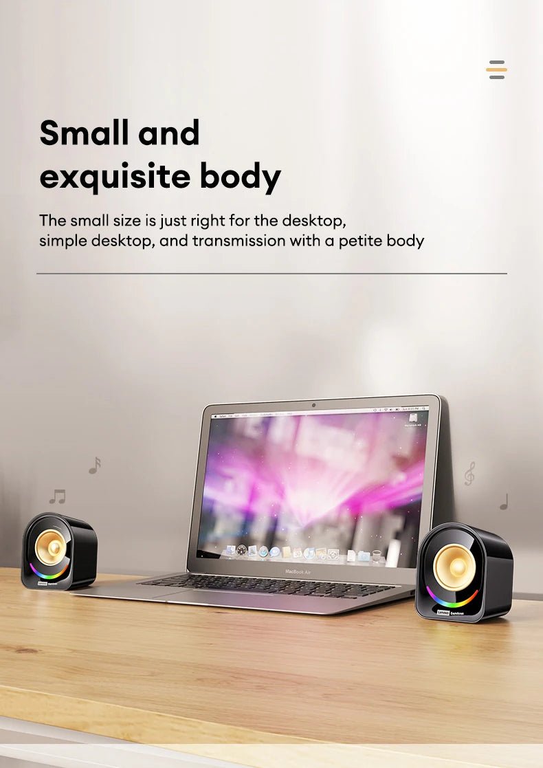 Lenovo A02 Audio Player Wireless Bluetooth Speaker HIFI Surround Sound For Phone & Computer - itzy bitsy