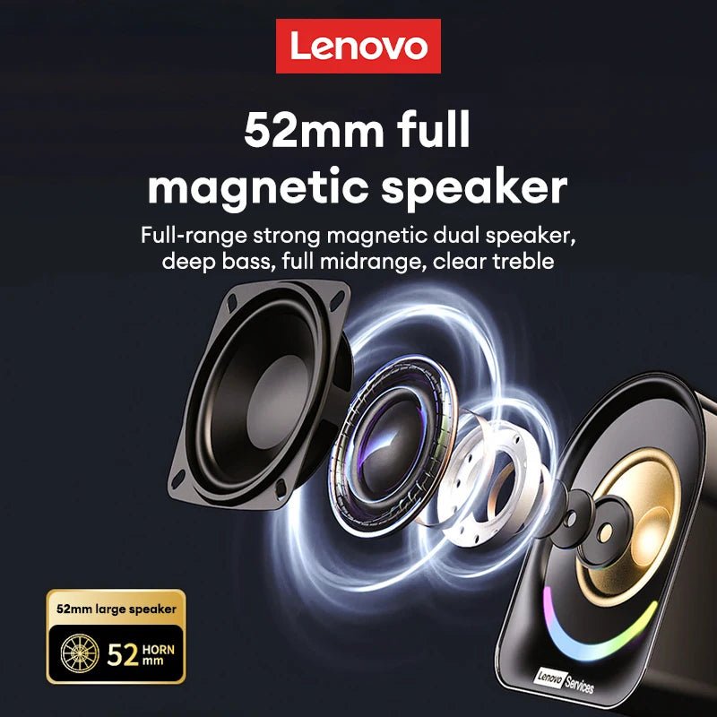 Lenovo A02 Audio Player Wireless Bluetooth Speaker HIFI Surround Sound For Phone & Computer - itzy bitsy
