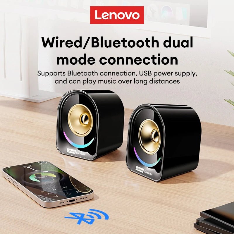 Lenovo A02 Audio Player Wireless Bluetooth Speaker HIFI Surround Sound For Phone & Computer - itzy bitsy