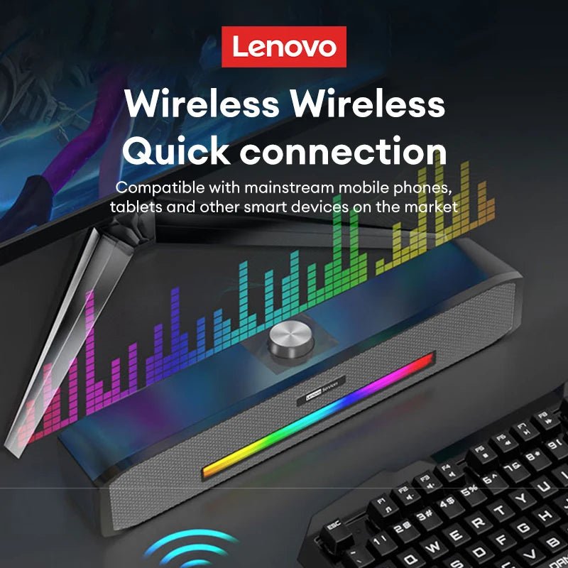 Lenovo B02 Bluetooth Stereo HiFi Heavy Bass Long Soundbar - itzy bitsy