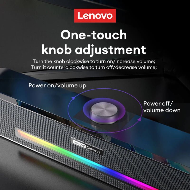 Lenovo B02 Bluetooth Stereo HiFi Heavy Bass Long Soundbar - itzy bitsy
