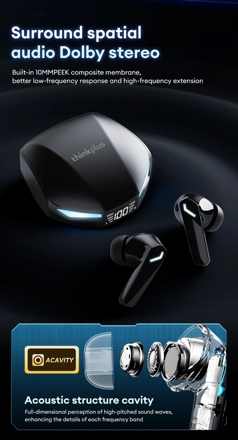 Lenovo GM2 PRO MAX Wireless v5.4 Earbuds - itzy bitsy