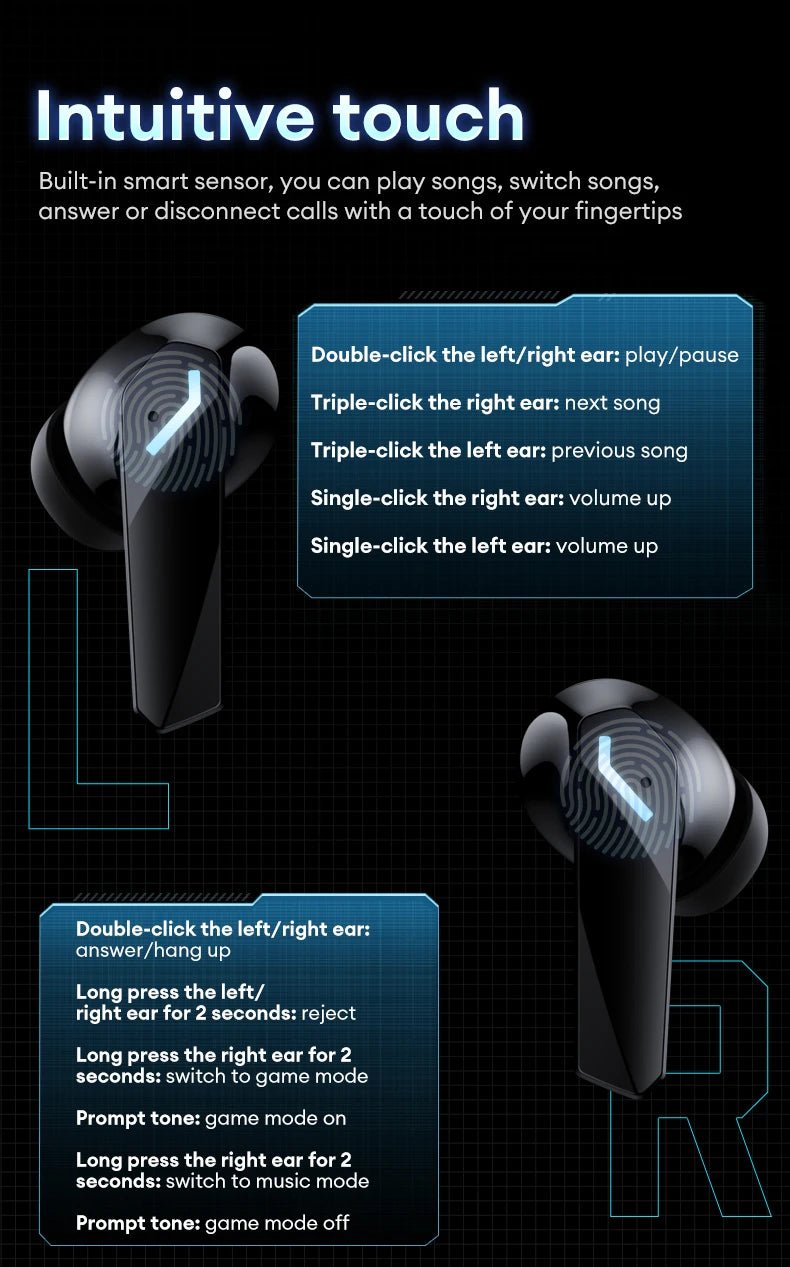 Lenovo GM2 PRO MAX Wireless v5.4 Earbuds - itzy bitsy