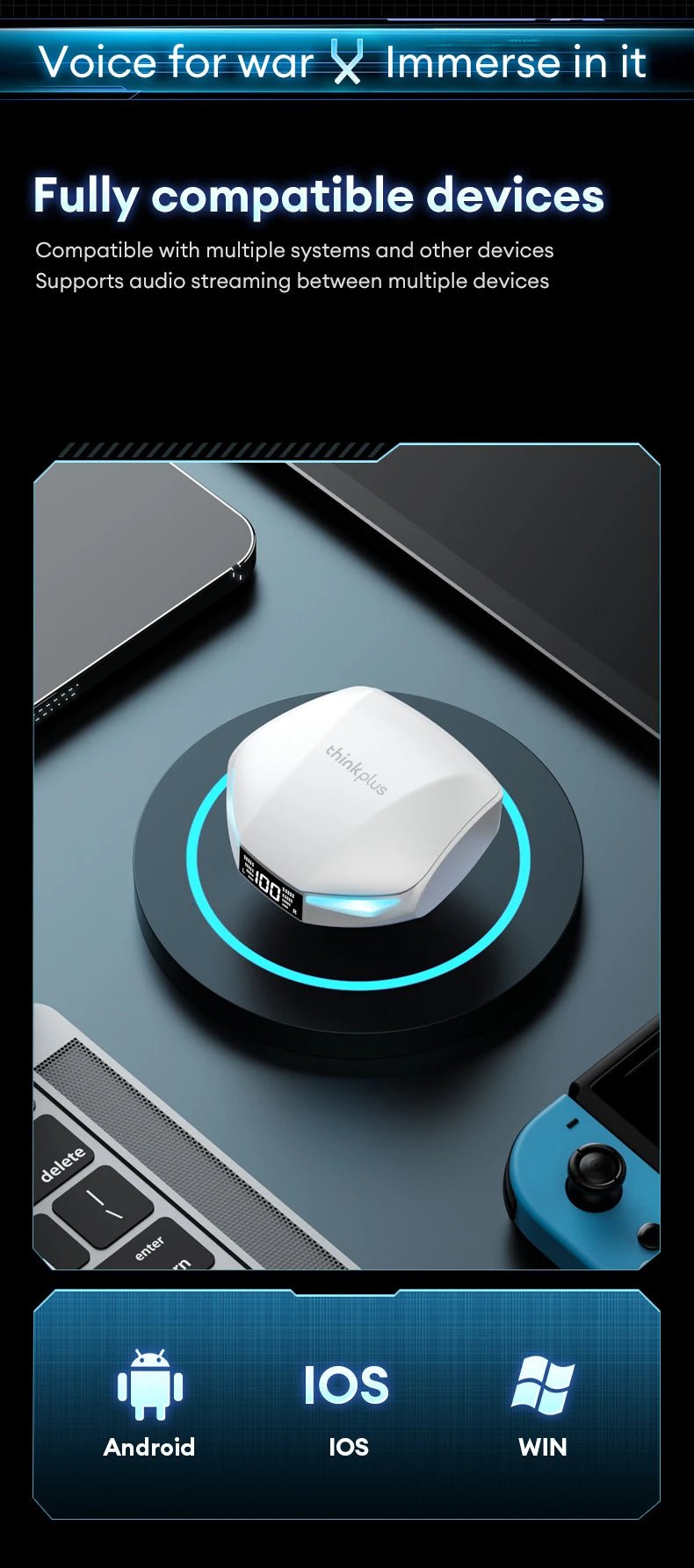 Lenovo GM2 PRO MAX Wireless v5.4 Earbuds - itzy bitsy