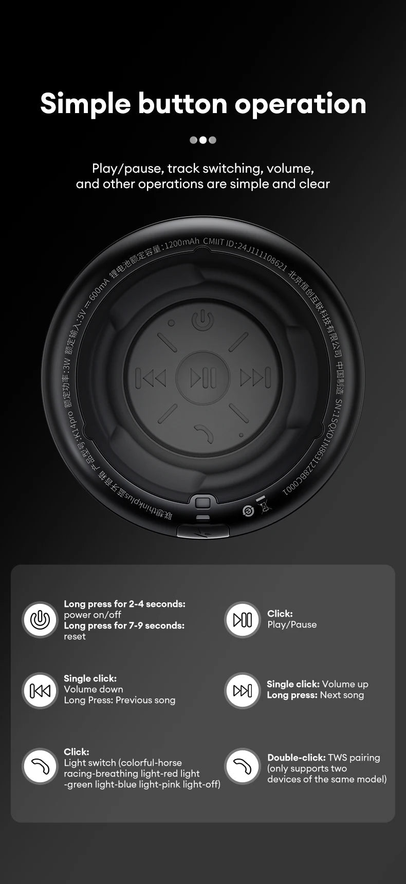 Lenovo K14 PRO Wireless Surround Music RGB Gaming Speaker - itzy bitsy