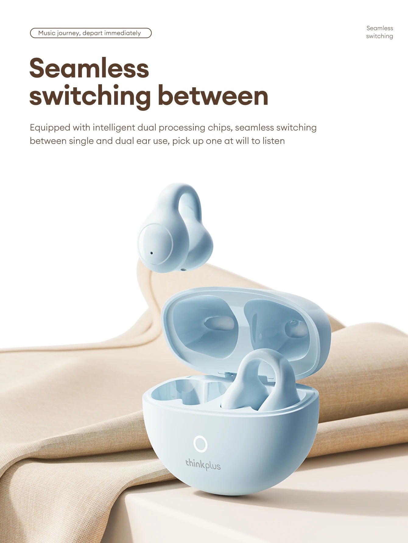 Lenovo LP25 OWS Wireless Ear Clip With Mic - itzy bitsy