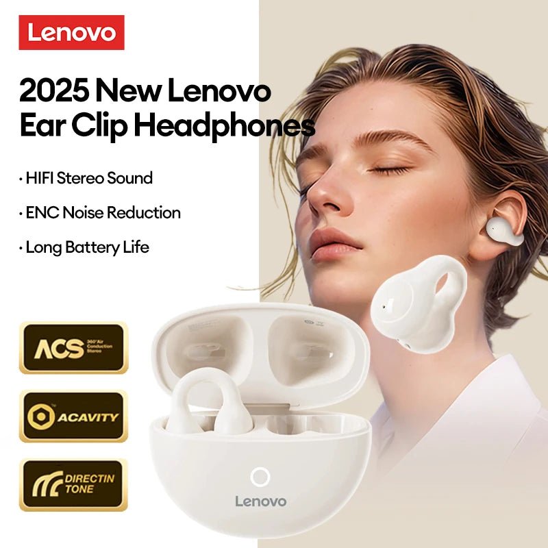 Lenovo LP25 OWS Wireless Ear Clip With Mic - itzy bitsy