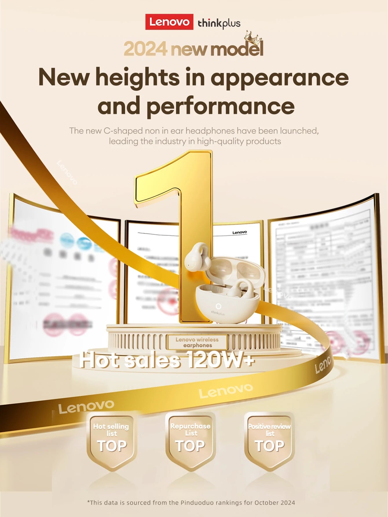 Lenovo LP25 OWS Wireless Ear Clip With Mic - itzy bitsy