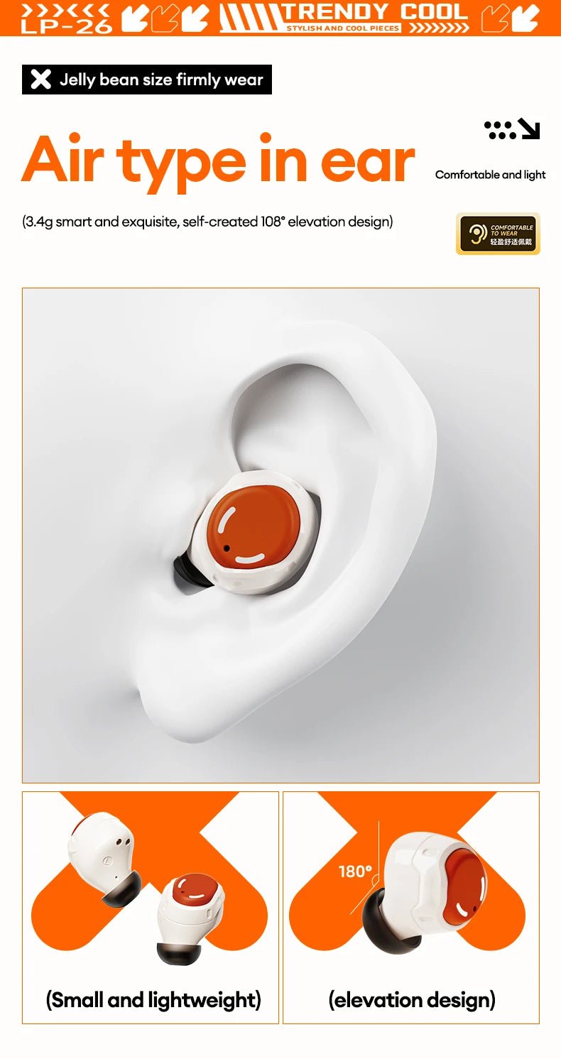 Lenovo LP26 Wireless V5.4 HIFI Headset With Mic - itzy bitsy