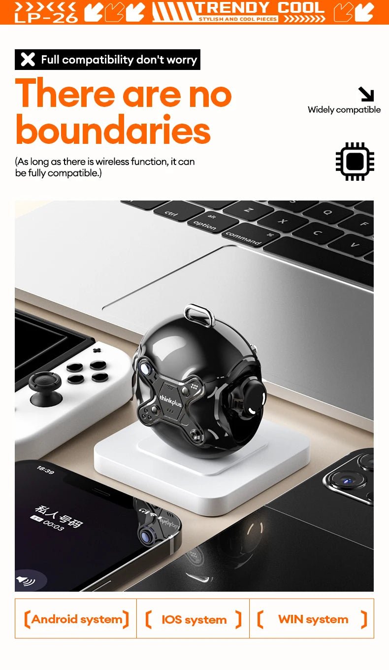 Lenovo LP26 Wireless V5.4 HIFI Headset With Mic - itzy bitsy