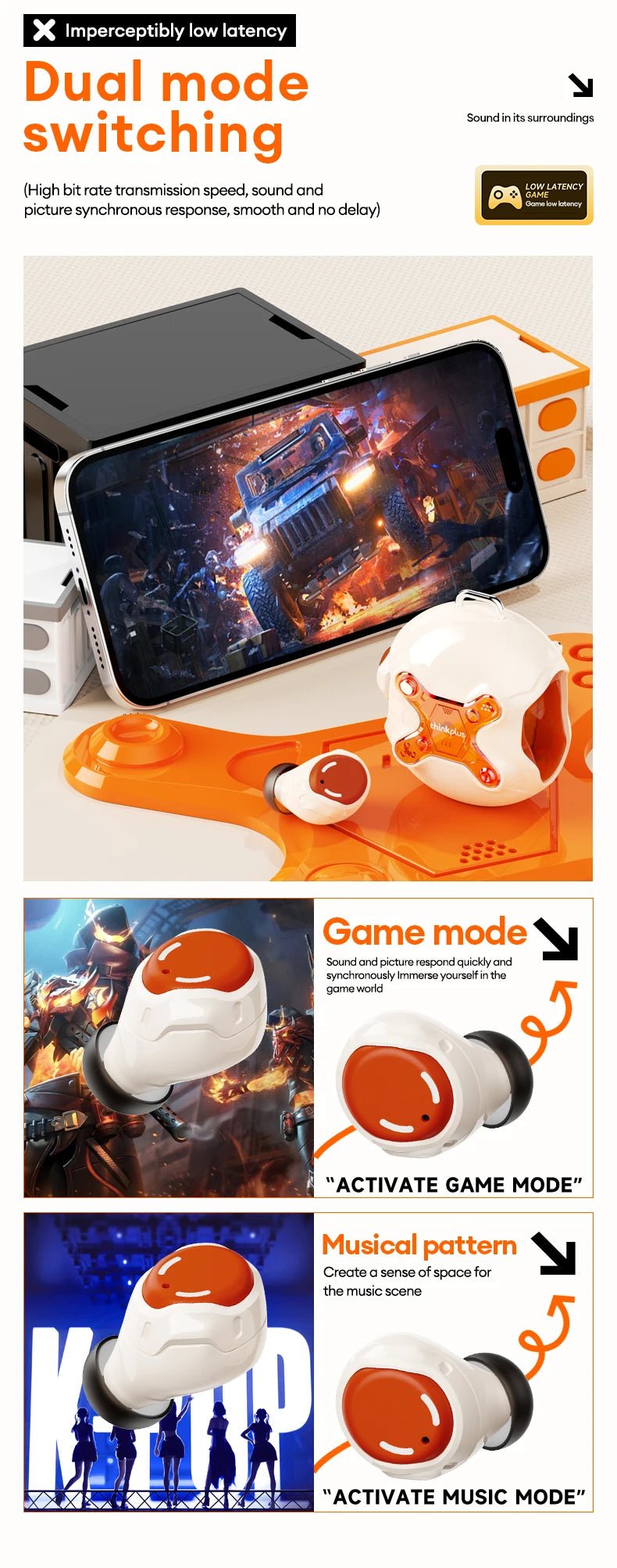 Lenovo LP26 Wireless V5.4 HIFI Headset With Mic - itzy bitsy