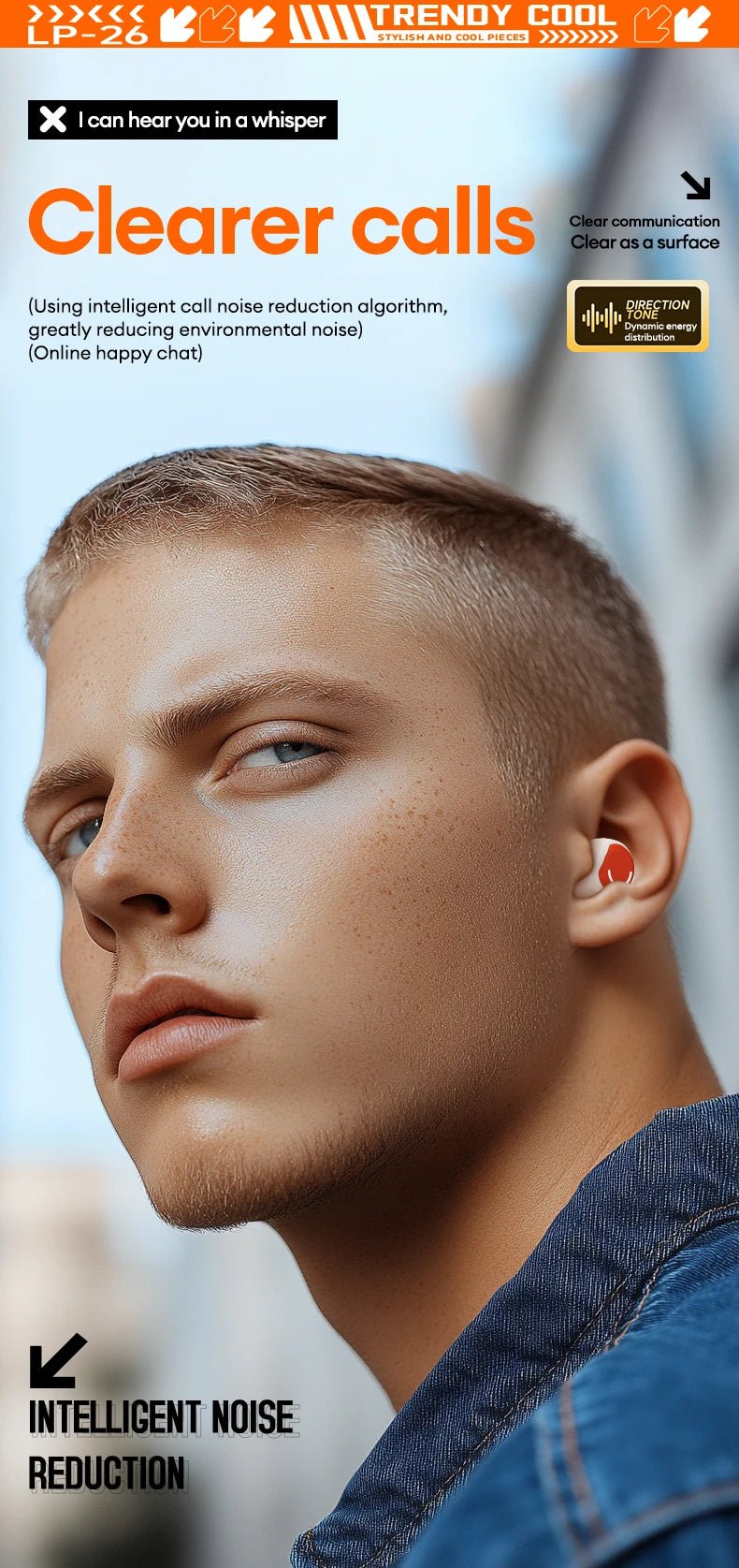 Lenovo LP26 Wireless V5.4 HIFI Headset With Mic - itzy bitsy