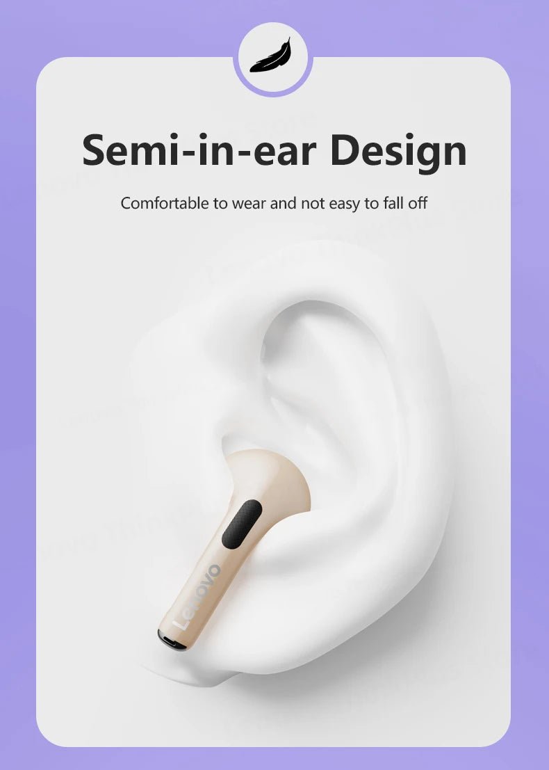 Lenovo LP40 Plus Wireless Earbuds With Mic - itzy bitsy