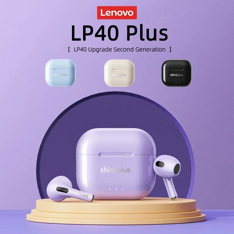 Lenovo LP40 Plus Wireless Earbuds With Mic - itzy bitsy