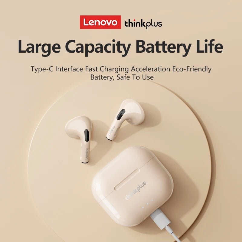 Lenovo LP40 Plus Wireless Earbuds With Mic - itzy bitsy