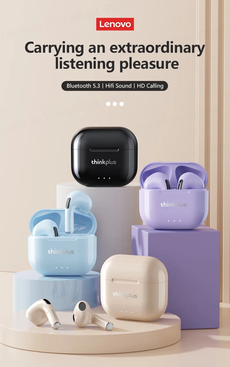 Lenovo LP40 Plus Wireless Earbuds With Mic - itzy bitsy