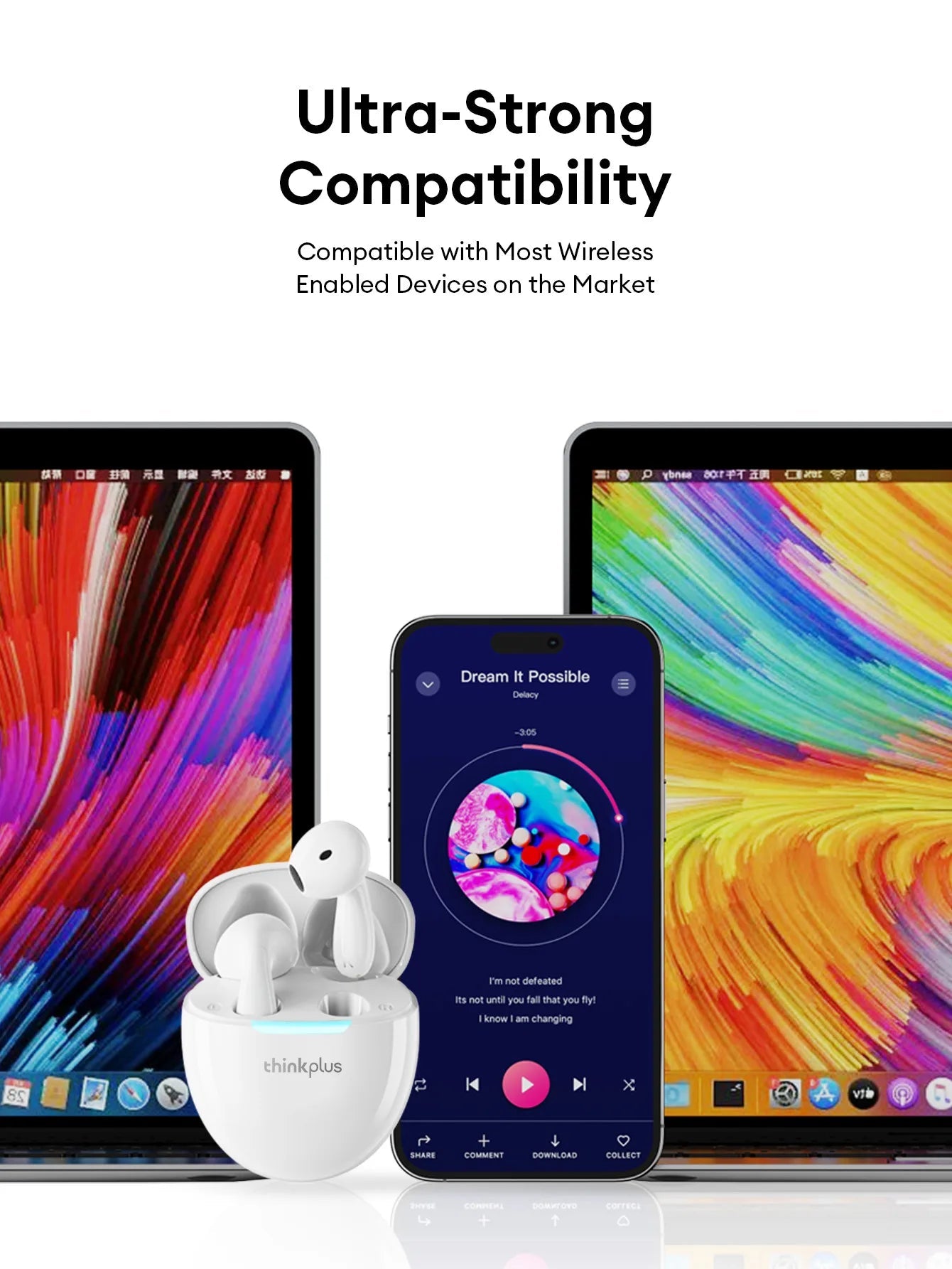 Lenovo LP48 TWS Wireless V5.4 Earbuds - itzy bitsy