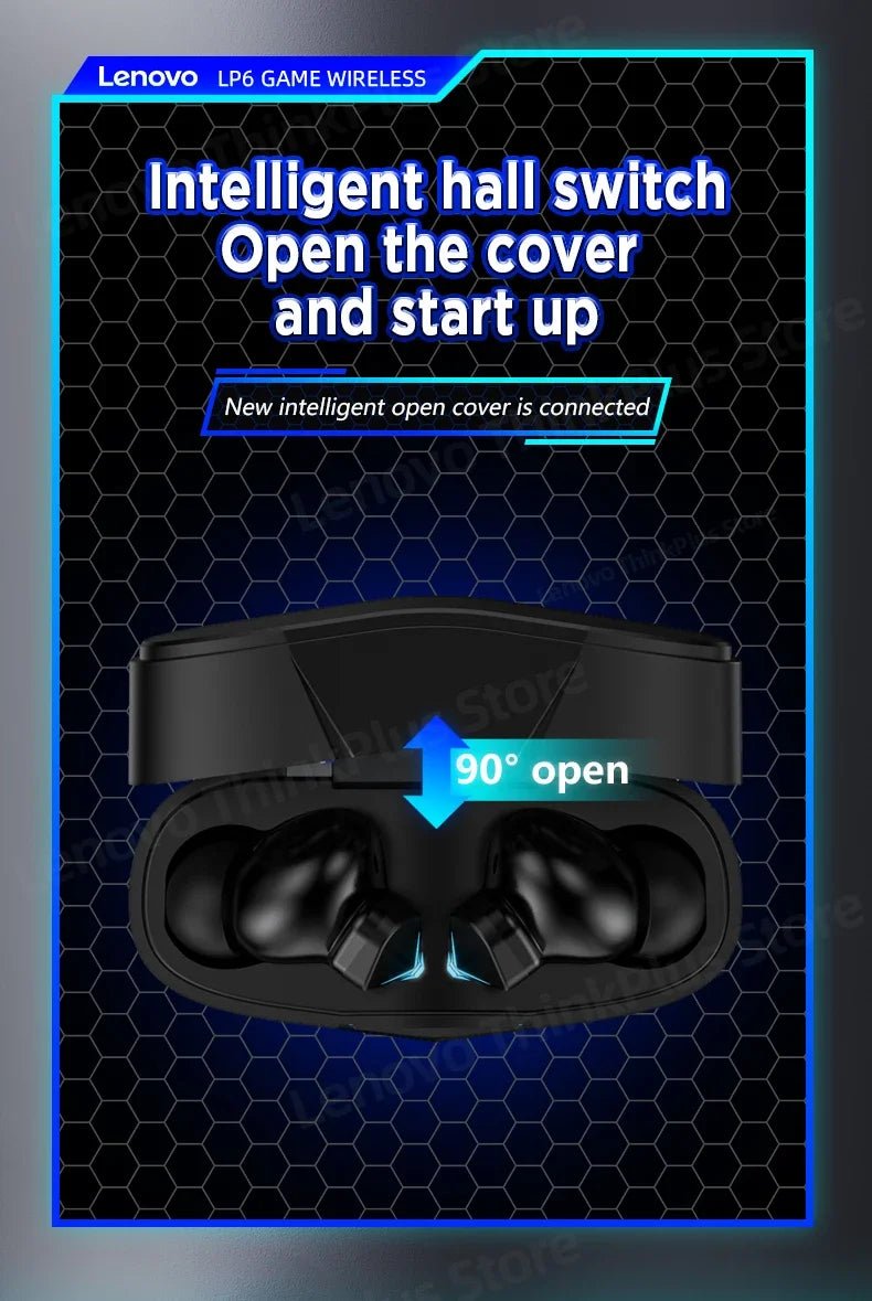 Lenovo LP6 TWS Wireless HiFi Earbuds - itzy bitsy