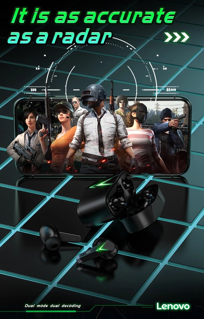 Lenovo LP6 TWS Wireless HiFi Earbuds - itzy bitsy