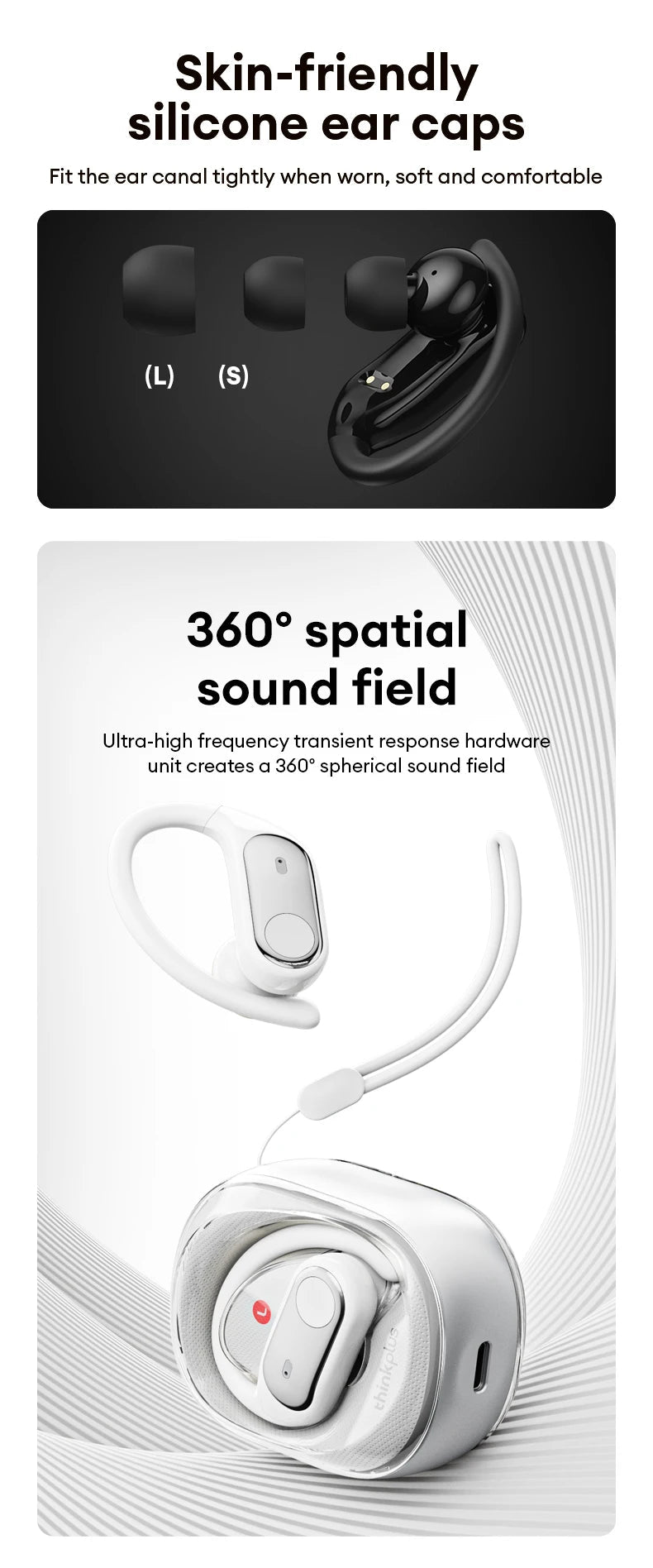 Lenovo LP79 OWS Wireless v5.4 HIFI With Mic Earbuds - itzy bitsy