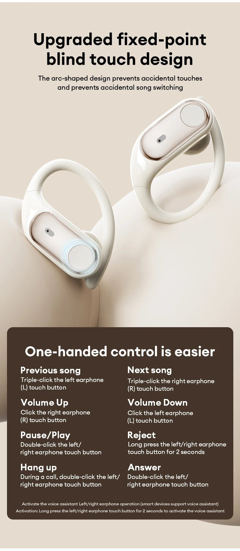 Lenovo LP79 OWS Wireless v5.4 HIFI With Mic Earbuds - itzy bitsy