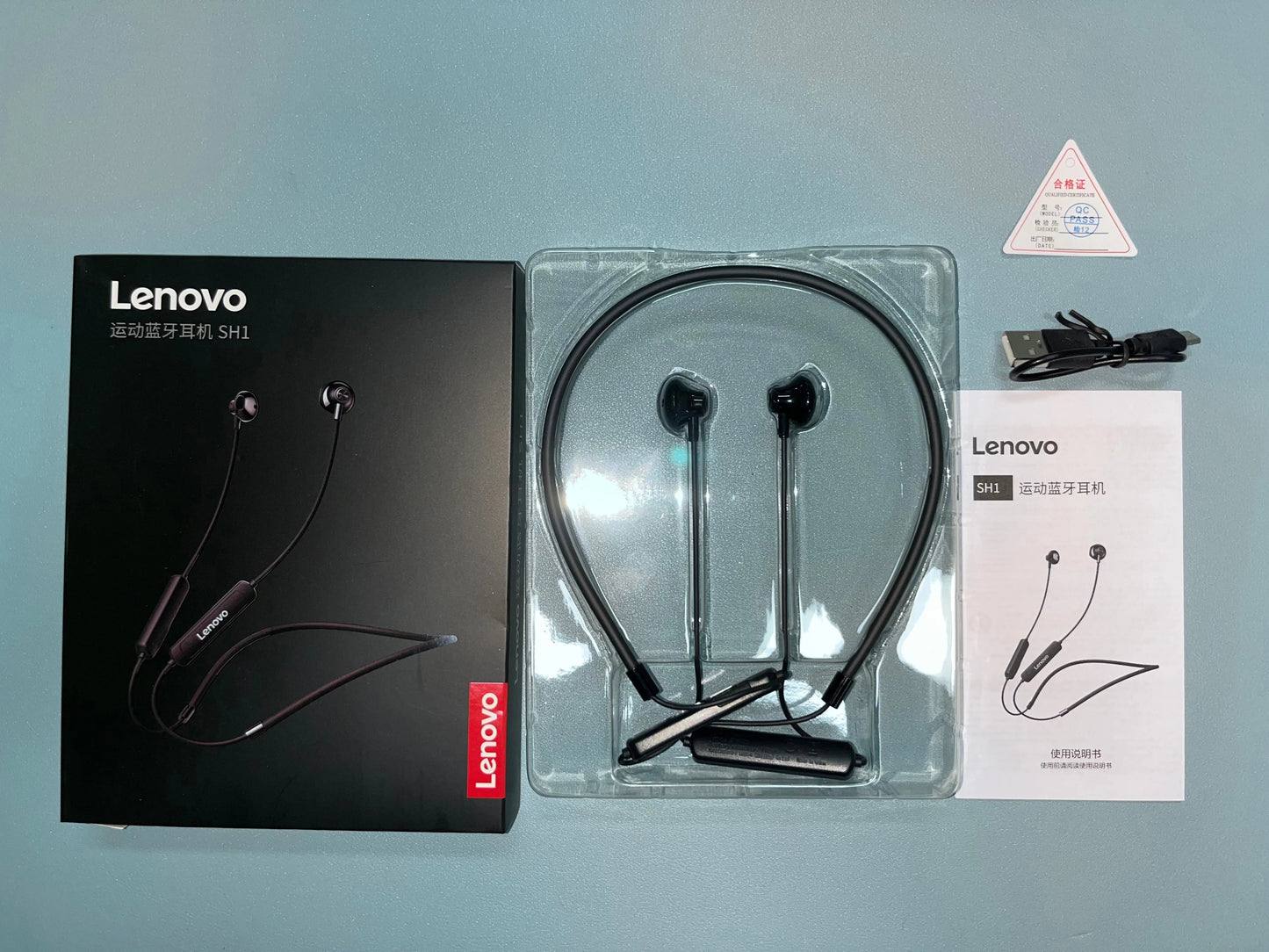 Lenovo SH1 Wireless Magnetic Neckband Headset With Mic - itzy bitsy