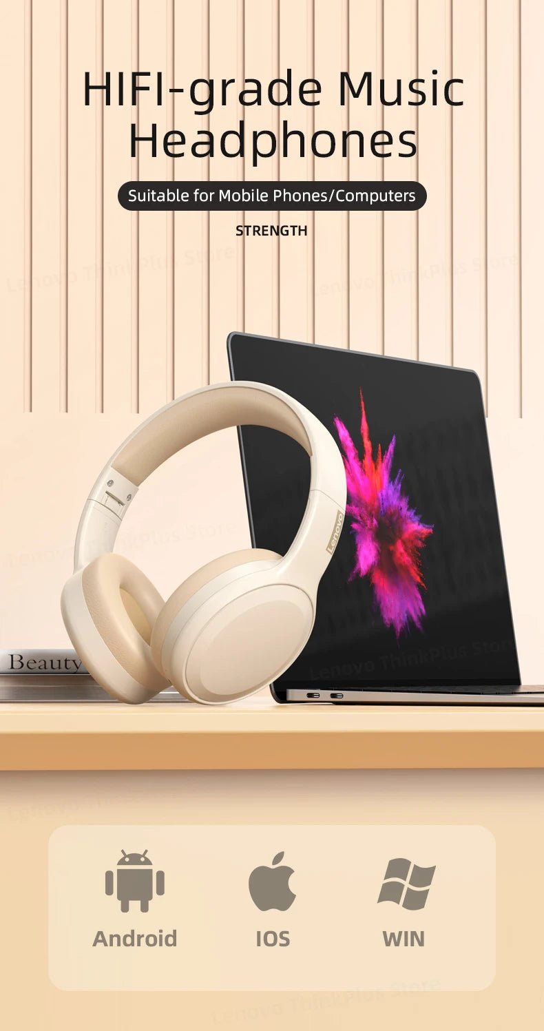 Lenovo TH30 Wireless HiFi Headphone - itzy bitsy