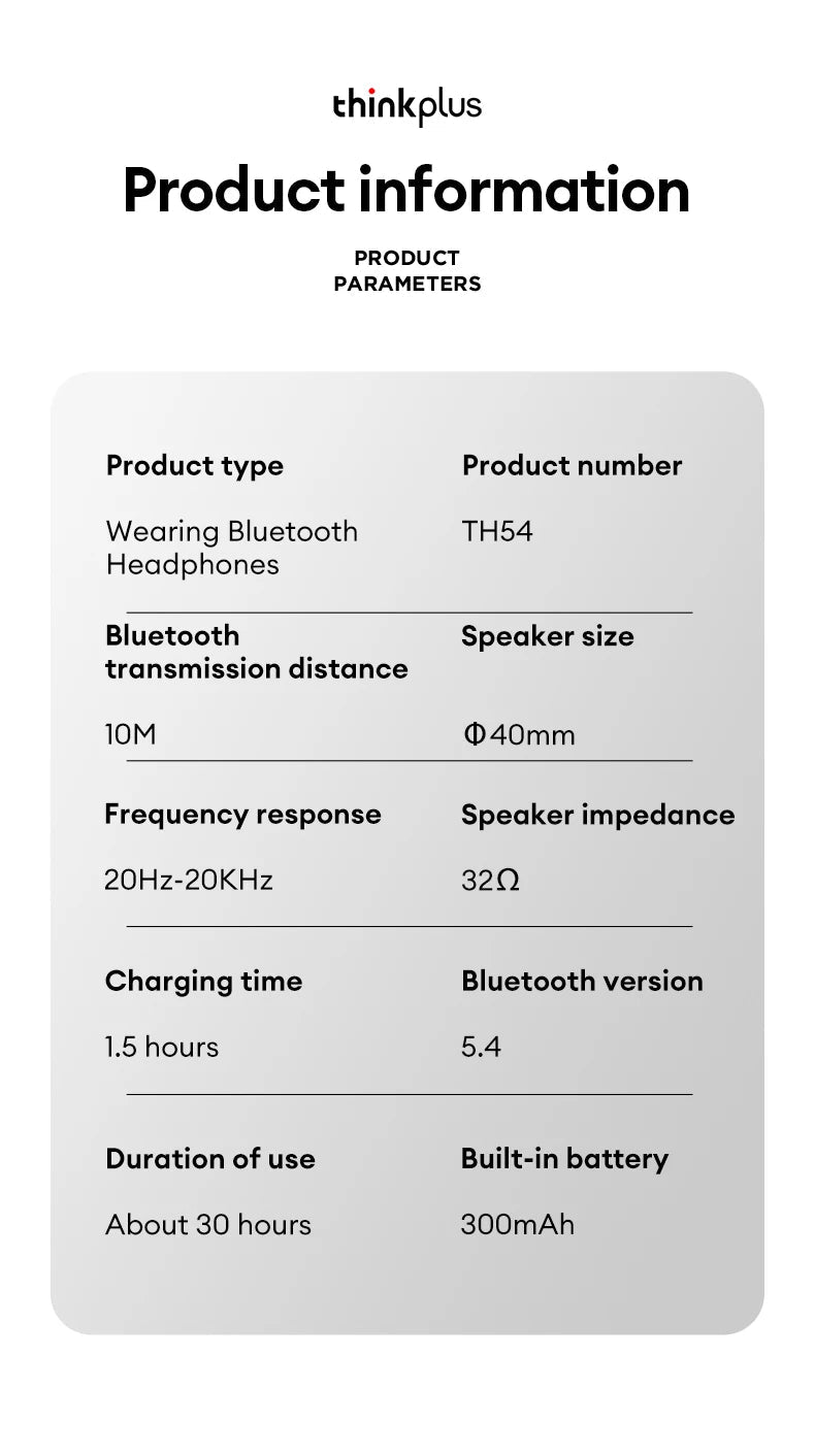 Lenovo TH54 Wireless V5.4 Gaming Headphone With Mic - itzy bitsy